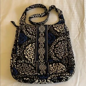 Vera Bradley Black/Blue/Gray/White Crossbody Bag